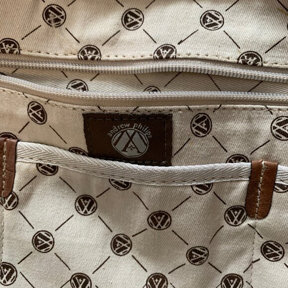 Andrew Philips Leather Business Case/Computer Bag - Picture 2 of 5